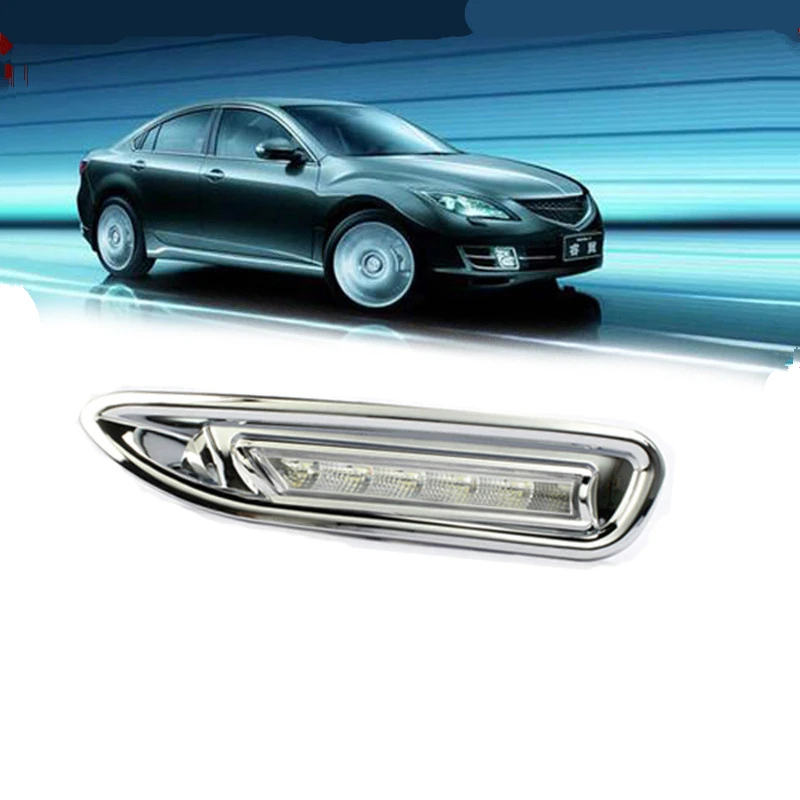 

Tcart for mazda 6 2010 2011 2012 2013 car DRL light Daytime running light For Mazda 6 core-wing DRL white color 12v very bright