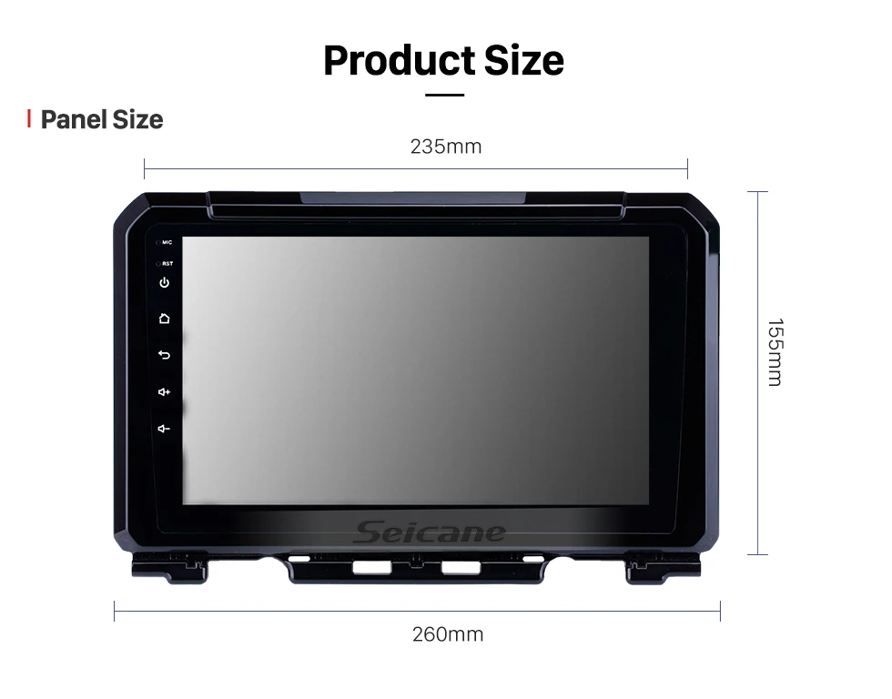 Seicane 9 дюймов Android 8,1 Автомагнитола для Suzuki JIMNY 2Din gps навигация мультимедийный плеер Поддержка DVR AUX Wifi-OBDII SWC