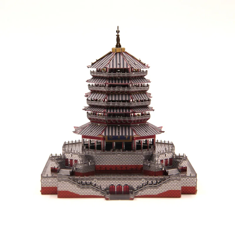 

Colorful Gold Leifeng Tower(J038)Fun 3d Metal Diy Miniature Model Kits Puzzle Toys Children Educational Boy Splicing Hobby