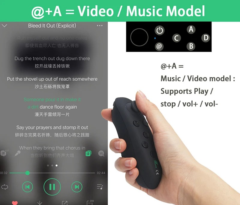 SOVAWIN 035 Android Gamepad Joystick Wireless Remote Controller VR Game Pad Joypad Support Bluetooth for PC Phones for VR BOX