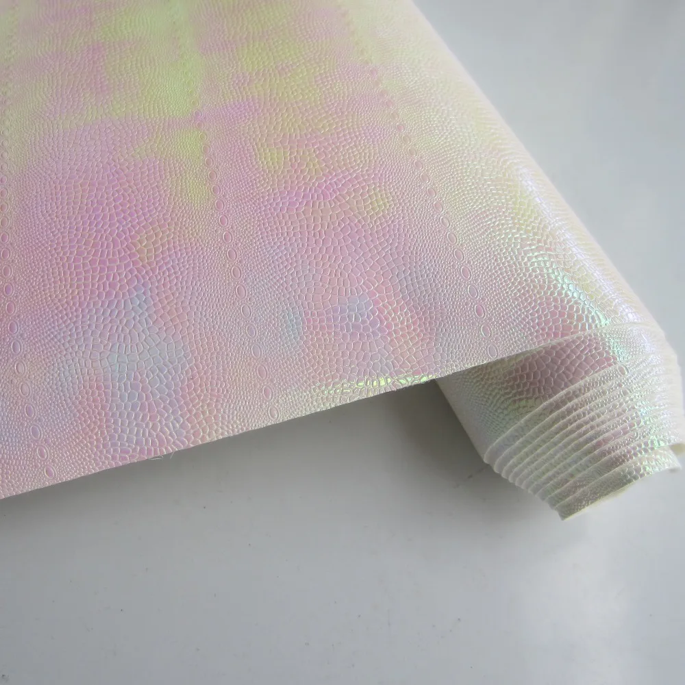 

30cm x 134cm Iridescent PU fabric leather faux fabric leatherette fabric CN050