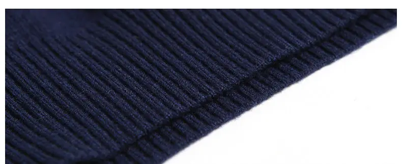 Dropshipping Sweater Men Pullover Merino Wool O Neck Men Sweater Jumper Spring Autumn Winter Warm Woolen Male knitwear Navy 3XL05