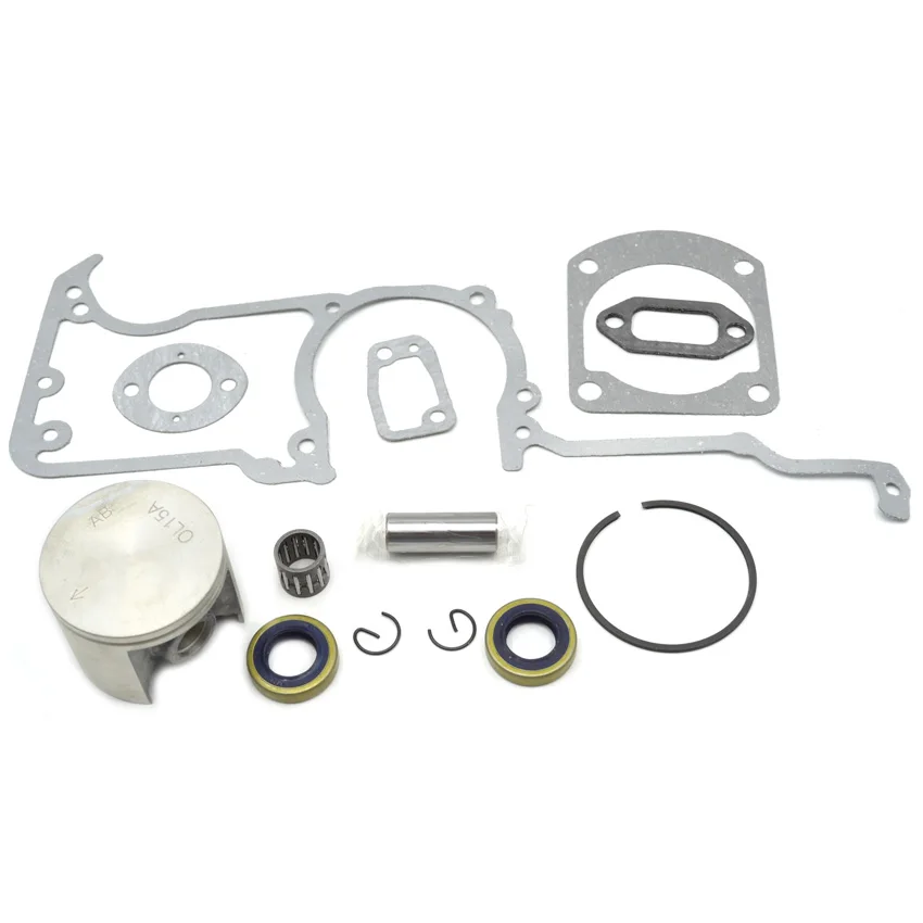 Chainsaw Oil Seal Piston Kit Rings Crankcase Cylinder Carburetor