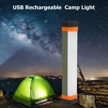 

Waterproof LED Camp Light USB Flashlight Hanging Magnetic Lamp Portable Lantern Three Color Light Sources Meet Different Needs