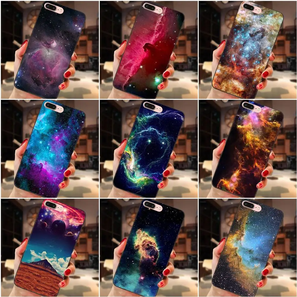 

For Xiaomi Redmi Note 2 3 4 4A 4X 5 5A 6 6A Plus Pro S2 Y2 TPU Mobile Space Nebula Universe