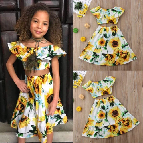 sunflower outfit for baby girl