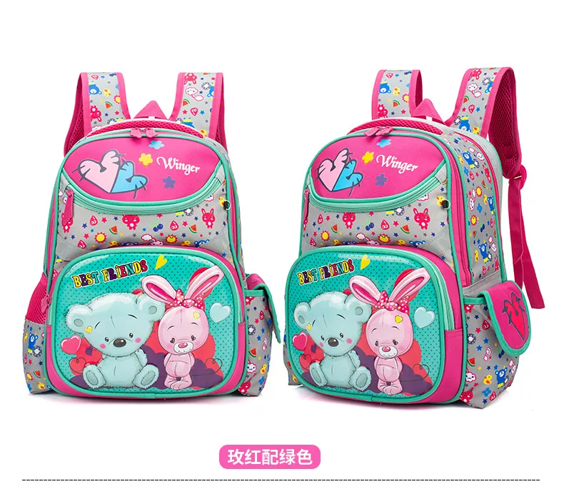 Водонепроницаемый детский школьный рюкзак для девочек ортопедический Детский рюкзак для начальной школы школьный ранец с изображением