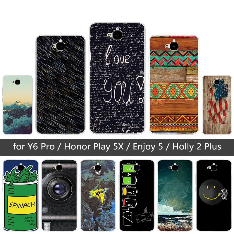 Мягкий ТПУ чехол небеса для Huawei Honor 4C Pro TIT-AL00 Y6 TIT-L01 Enjoy 5 Holly 2 Plus Play 5X |