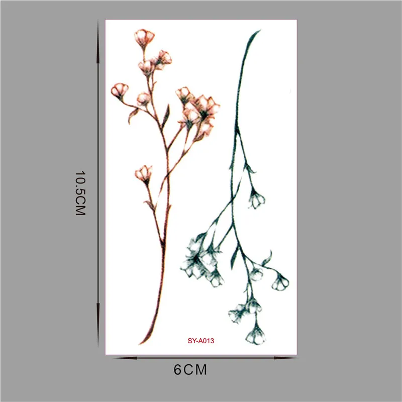 4 أجزاء/وحدة 2018 جديد نمط المهنية المؤقتة الوشم ملصق الوشم وهمية الوشم تاتو الفلاش الطازجة الزيتون فرع