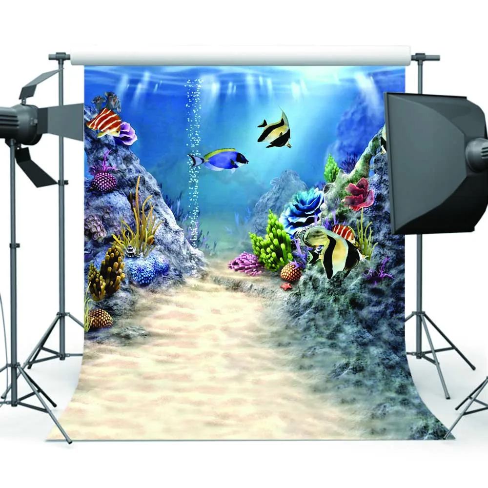 Mehofoto мультфильм морской мир фотография Фон рыба морские водоросли фон для