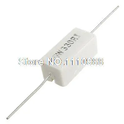 10x Axial Lead Ceramic Cement Power Resistor 330 R Ohm 5w Ohm Ohm Resistor Aliexpress