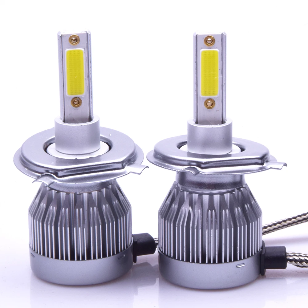 

2X FREE SHIPPING, CHEAPEST C1-F6 H4 72W 7600LM AUTO BULB KIT LIGHTS , LED LAMP WHITE