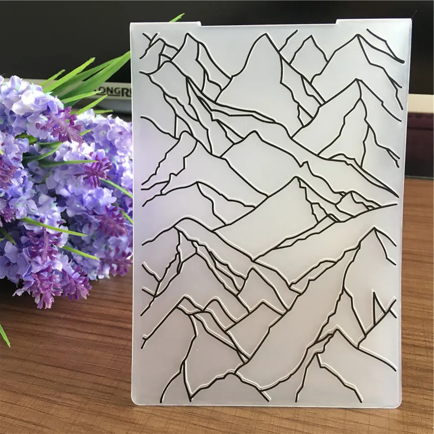

new massif hill nature plastic embossing folder set for paper card photo album scrapbooking DIY greeting card 3D craft folders