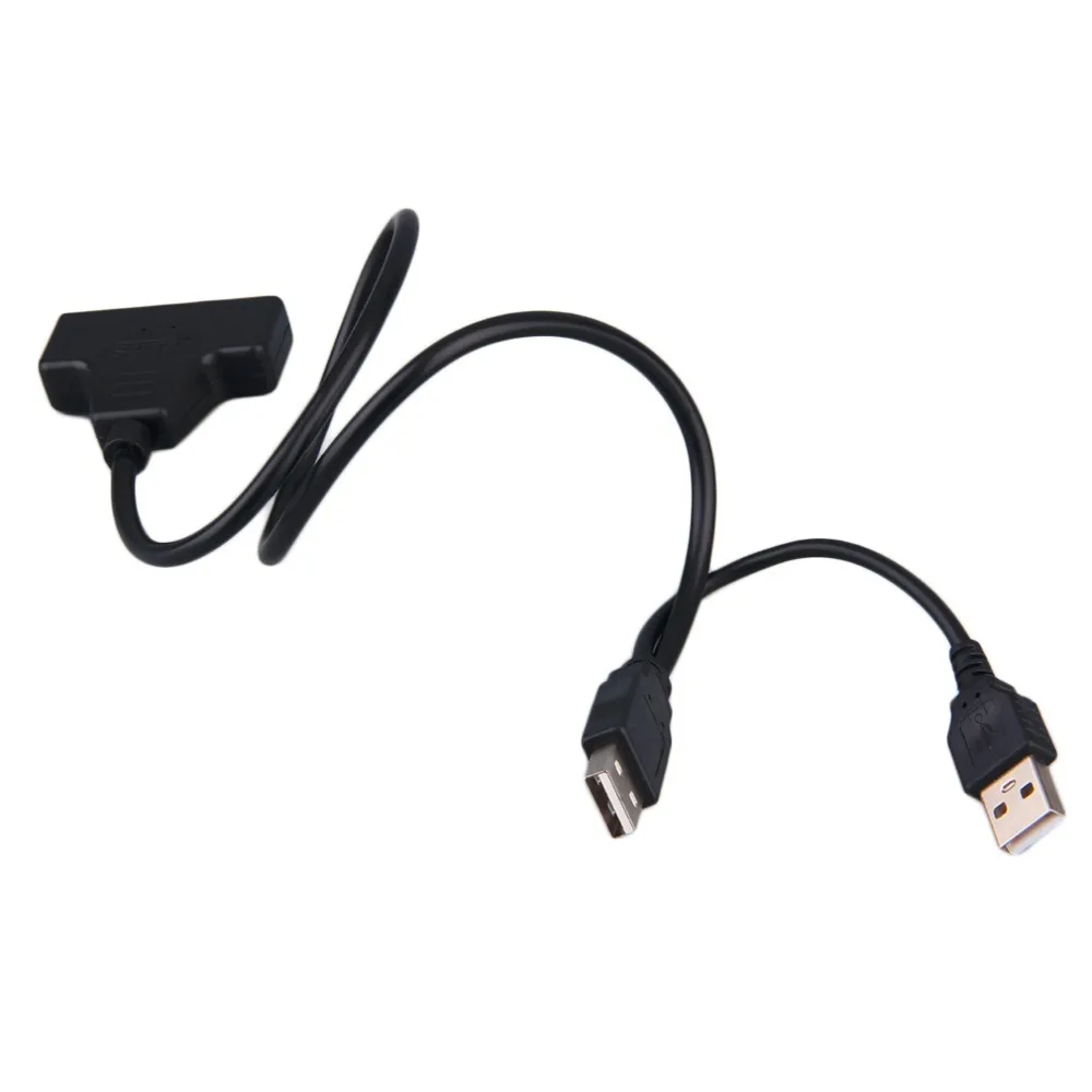 Новейший USB 2 0 штекер для SATA 7 + 15P 22 Pin кабель адаптер внешняя мощность 5