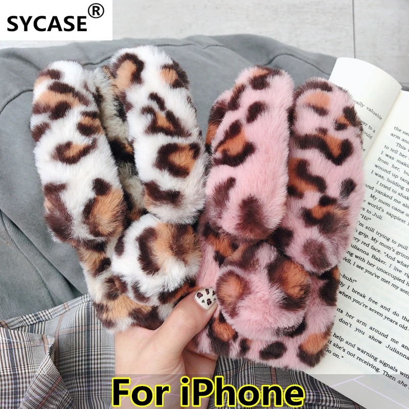 SYCASE новый милый Леопард Кролик длинные уши Банни Телефон чехол для iPhone 6 S 7 8 плюс X