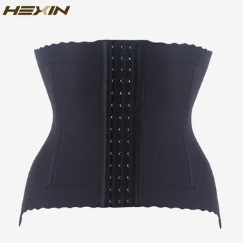 

HEXIN Lace Waist Trainer Women Black Steel Boned Shapewear Body Shapers Underwear Waist Shaper Corsets Fajas Reductoras