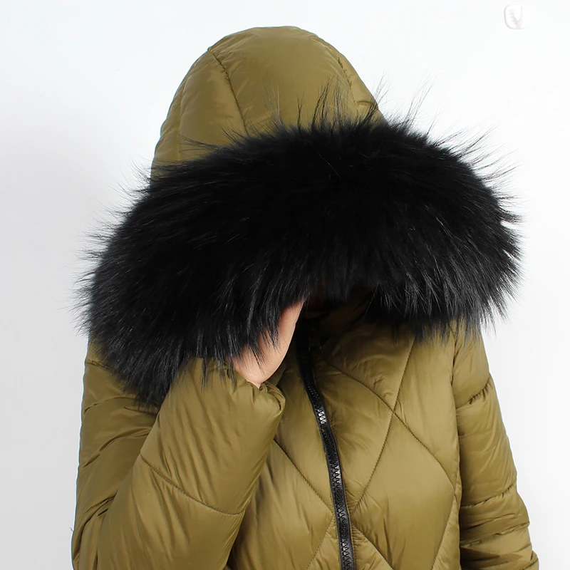 Women Warm Vulpes Faux Fox Fur Collar Wrap Shawl Large Fur Scarf Jacket Fur Warm Neck Collar Women Winter Coat Fur Scarves Q4