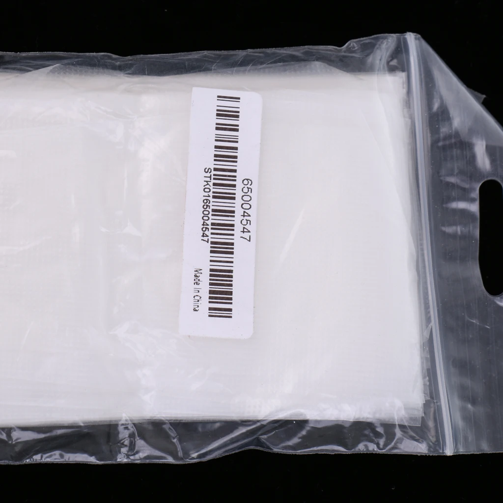 Pack of 100 Pieces Water Soluble Bag Fast Dissolving Bait Bags for Boilie Rig Solid Baits Carp Fishing Accessory Tools