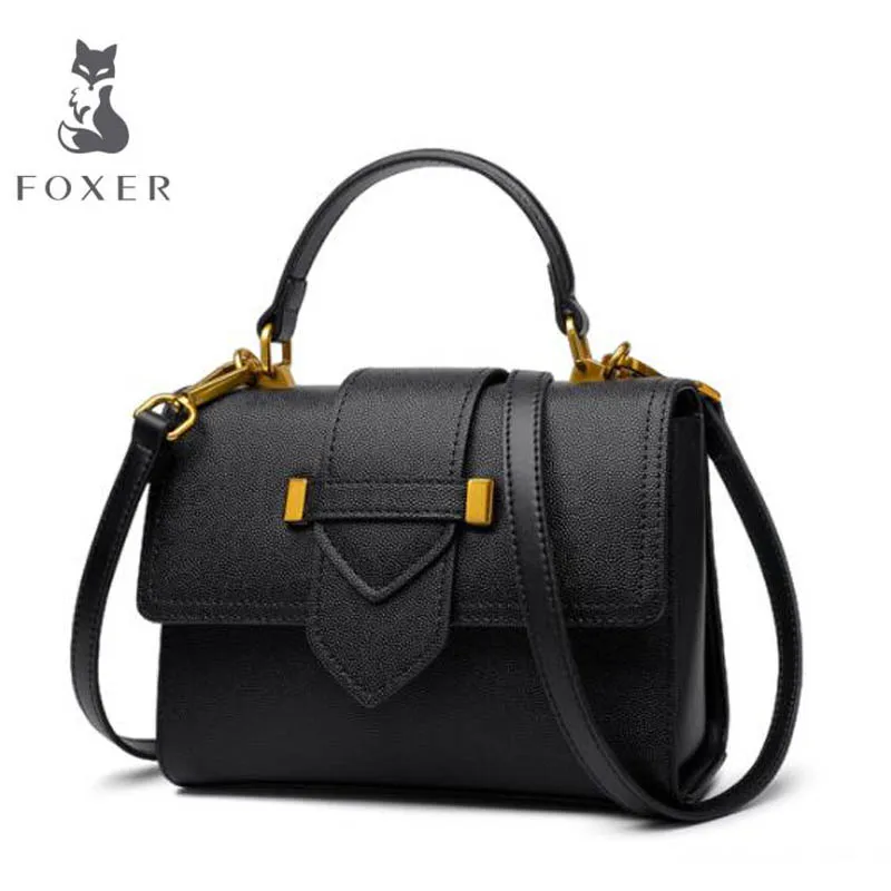 Schulter Tasche Handtasche Damen Leder Super gray Neue Feuer Hand tasche 2018 Foxer Genarbtem Mode Crossbody Ins Black red Yp77H