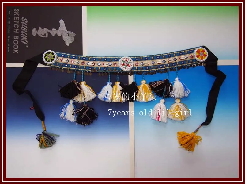 

Tribal belly dance Tassel Belt strip Tribal fusion Belt BG08-22