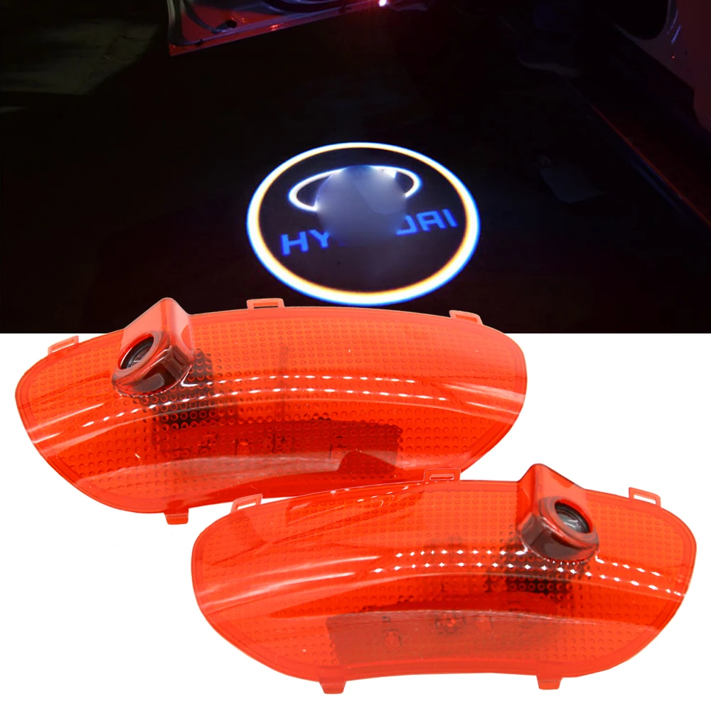 

2x Car LED Door Welcome Logo Laser Projector Ghost Shadow Light For hyundai Sonata 8 2010-2014 Parking Led Step Courtesy Light