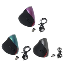 Эргономичный дизайн 1600 dpi usb-ресивер беспроводной мыши Вертикальная оптическая мышь для компьютера ПК ноутбука 4 цвета