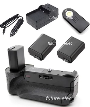 

Battery Handle Hand Grip Holder Vertical Power Shutter For Sony Alpha A6000 as BG-3DIR BG3DIR+IR Remote+2 x NP-FW50+ Car Charger