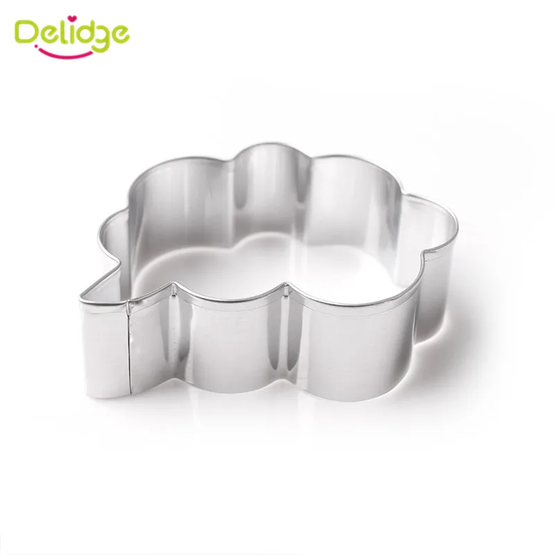 Delidge, 1 шт., нержавеющая сталь, в форме коробки, формочки для печенья, 3D, для печенья, кондитерских изделий, помадки, для украшения печенья, DIY, инструменты для торта