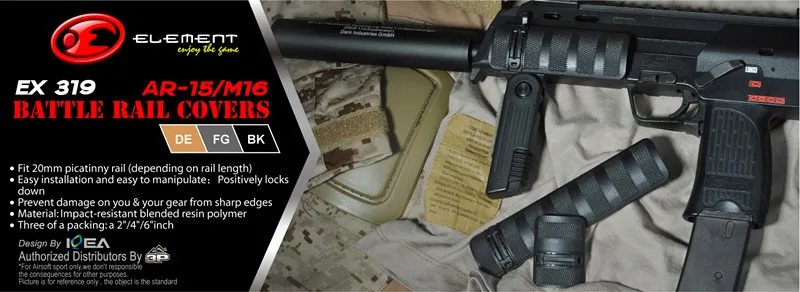 EX 319 AR-15-M16 BATTLE RAIL COVERS