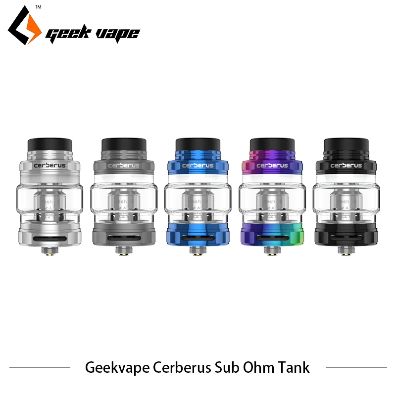

Original Electronic Cigarettes Atomizer Geekvape Cerberus Subohm Kit 5.5ml Capacity Mesh X1 Coil Tank fit SMOK TFV8 Baby Coil