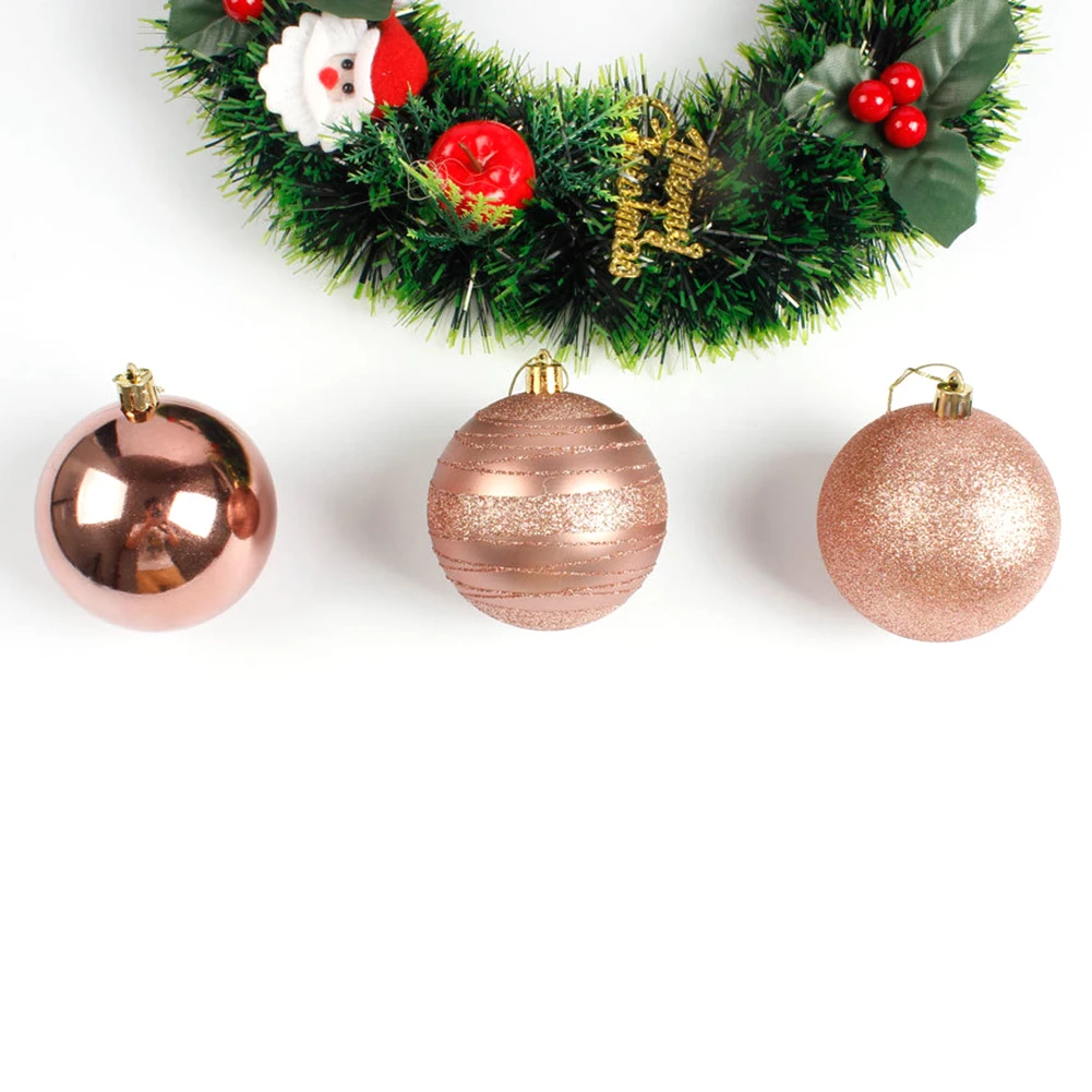 12Pcs 6cm Christmas Tree Ball Baubles Christmas Party Ornament For Festival Party Supplies Home Decoration Gifts 5 Colors