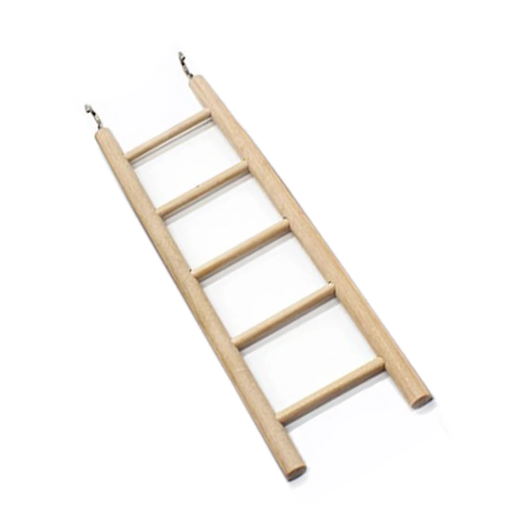 

3/4/5/6/7/8 Stairs Wooden Ladder Parrot Bird Perch Climbing Stand Play Toys