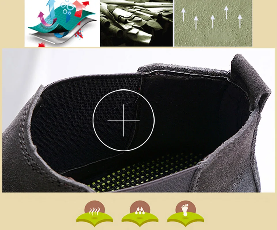 Ngouxm/мужские зимние ботильоны ручной работы из замши с коротким плюшем; мужские ботинки «Челси»; Мужская обувь без шнуровки с круглым носком