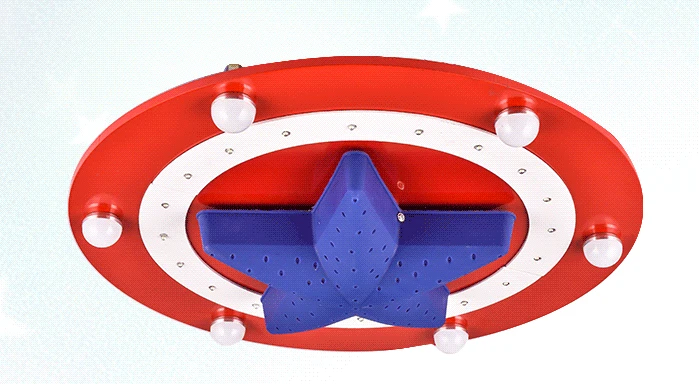 

LED 110-220V Ceiling Lights America captain creative cartoon male girl children room bedroom absorb dome light Ceiling Lamps