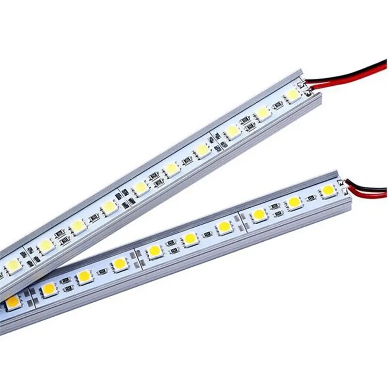 

5pcs/lot 50CM DC12V SMD 5050 36LEDs Hard Rigid Strip Bar Light U Aluminium aloy Shell Cabinet Jewelry caravan Boat Display