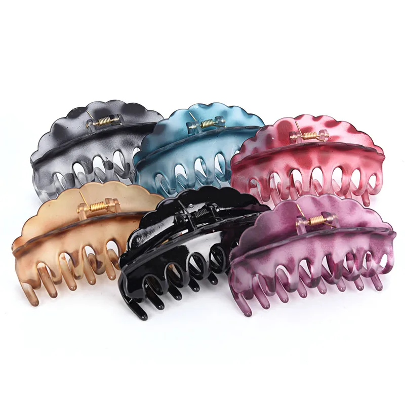 Large Size Acrylic Hairpins Women Hair Clip Solid Color Women Hair Crab Hair Claws Women Make UP Washing Tool Hair Accessories Large Size Acrylic Hairpins Women Hair Clip Solid Color Women Hair Crab Hair Claws Women Make UP Washing Tool Hair Accessories