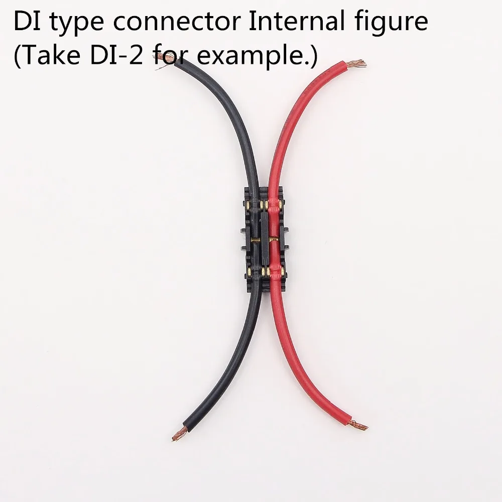 JOWX DI-1 10 шт. двойной в линии 2 способ стыковое соединение 23~ 20AWG 0,3~ 0,5 sqmm светодиодный светильник кабель провода разъемы