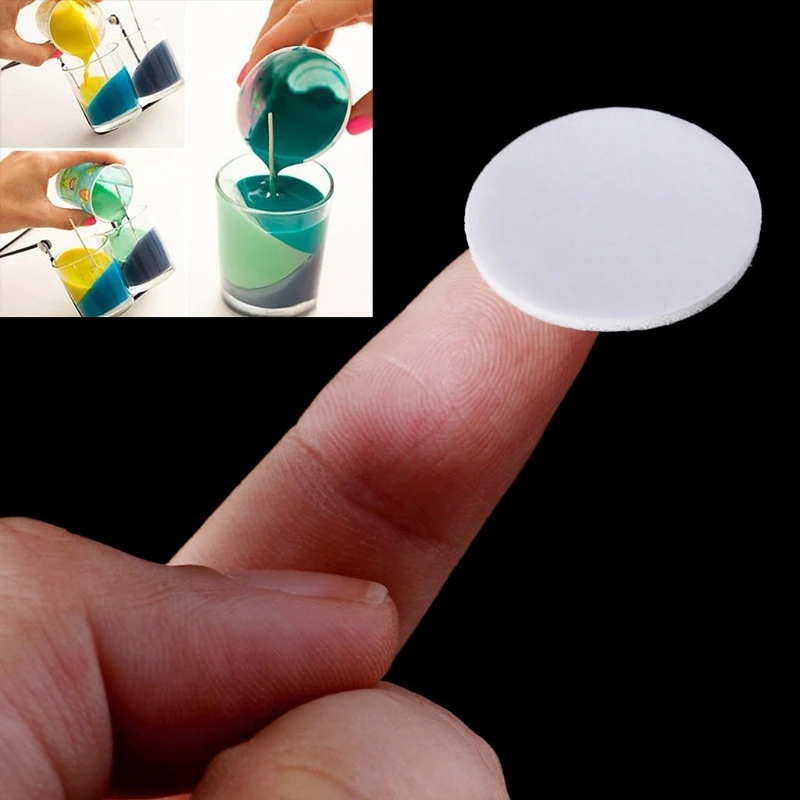

20 Pcs Wick Stickers Double-Sided Foam Adhesive Dots DIY Candles Making Supplies