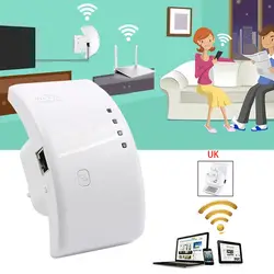 Усилитель сигнала Wi-Fi ретранслятор Extender Диапазон 300 Мбит/с беспроводной маршрутизатор AP 802.11n Великобритании/ЕС/США Plug