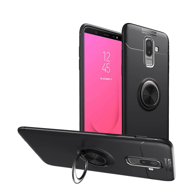 

Silicone Case For Samsung Galaxy J8 2018 Case For J4 J6 Soft Cover Phone Coque For Samsung J8 J4 J6 Plus Case Etui With Ring