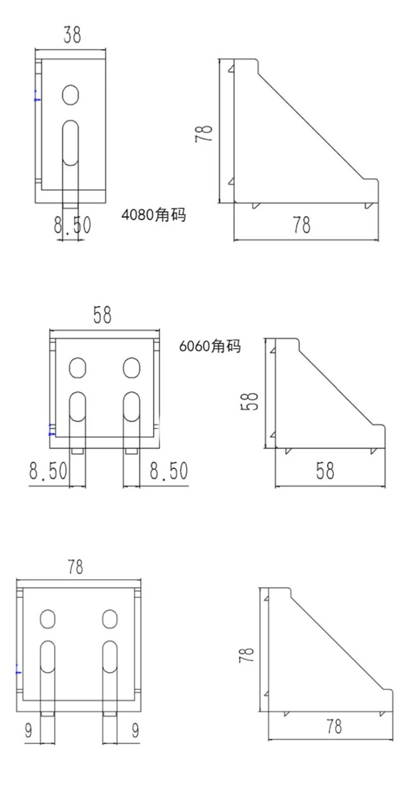 perfil, router do CNC, 2020, 2028, 3030,