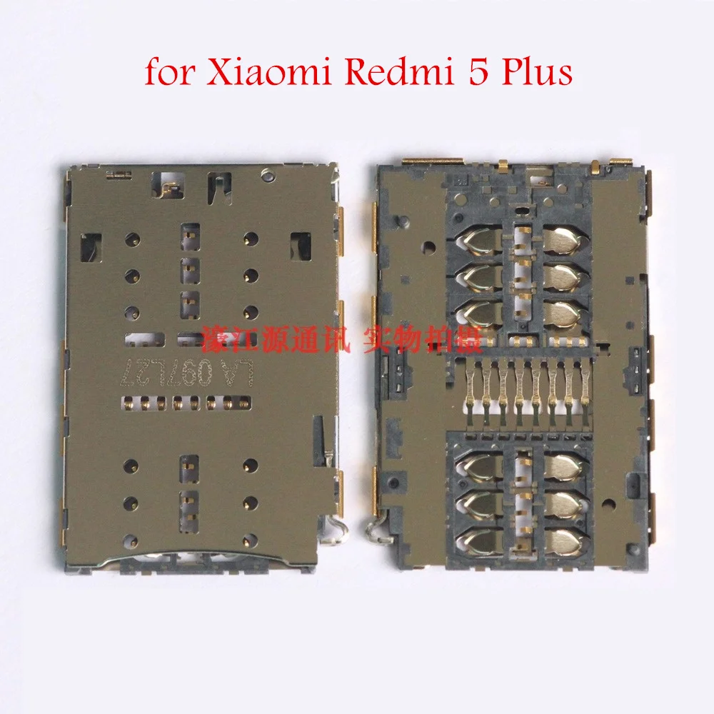 

for Xiaomi Redmi 5 Plus SIM Card Reader Card Slot Tray Holder Connector Socket for Xiaomi Redmi 5 Plus Repair Spare Parts
