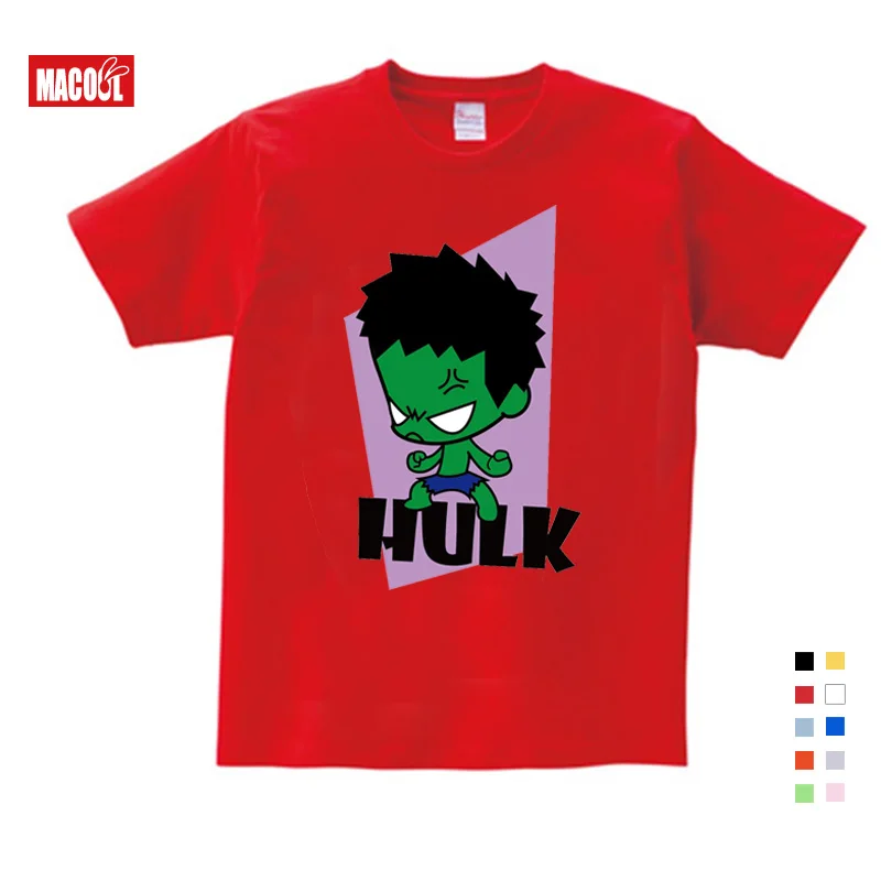 2019 Boy TShirt Superman Batman Captain America The Flash Marvel Movie Men Cosplay Girls T-Shirts Gifts for Children's Birthday