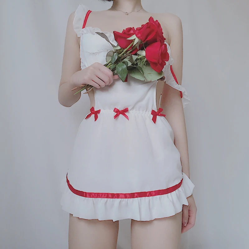Women Sweet Princess Sleepwear Korean Sexy Suspenders Temptation