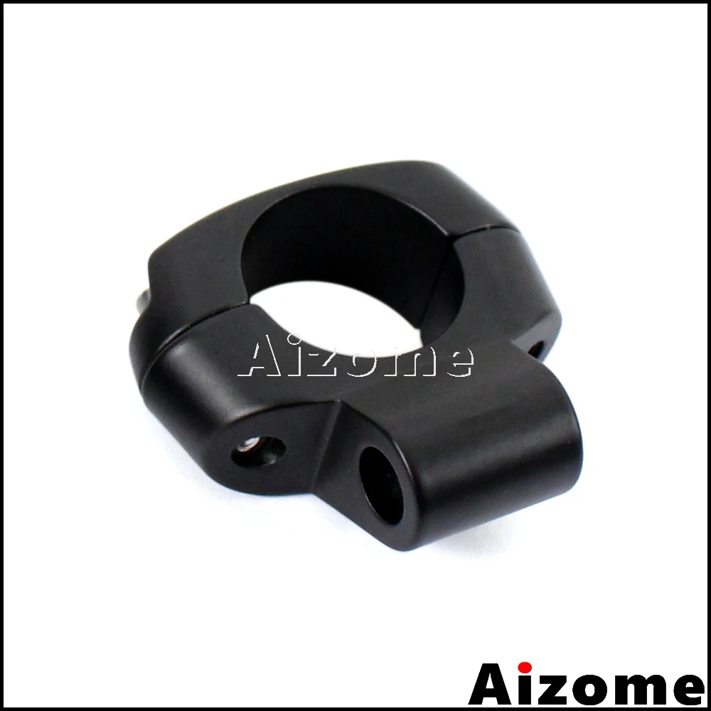 

Black Motorcycle 25mm Bar Miller Clamp For Harley 1" Handlebar Mounting Side Mirror Turn Signals Speakers Mount Bracket Holder