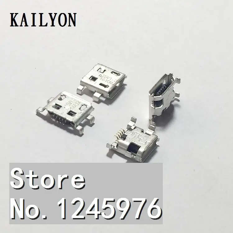 

100pcs Imported MICROUSB mother seat, interface, MICRO heavy plate, 0.8 flashboard, flat panel mobile phone maintenance