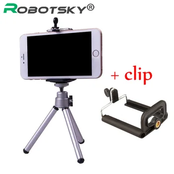 

Mini Tripod Stand with phone Clip Bracket Holder Mount For iphone Samsung Mobile phone for Gopro Hero 5 4 3 2 Action camera
