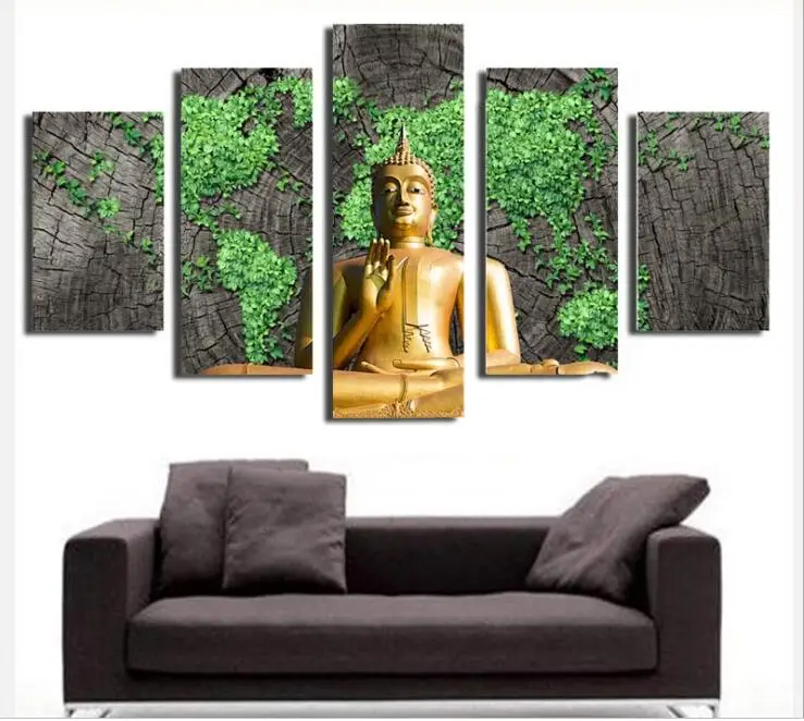 Diy Diamond Painting Cross Stitch 5D Painting Zen Buddha statue Diamond