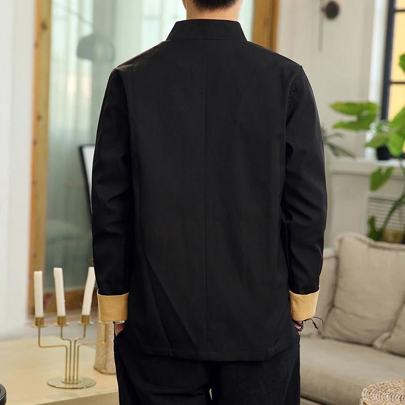 Traditional Chinese Men's jacket Embroidery with Dragon or with cranes streetwear Veste homme Traditional Chinese Men's jacket Embroidery with Dragon or with cranes streetwear Veste homme