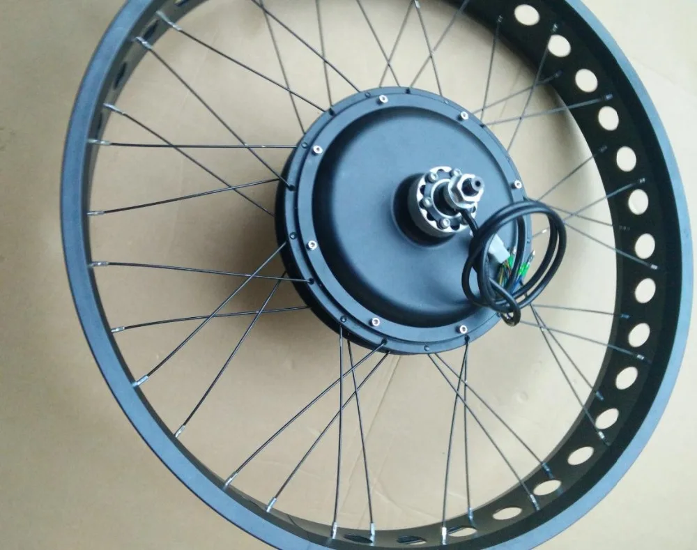 Flash Deal Kalosse  Electric Snow/fat bike wheels  48V  1000W  MTB  motors  190mm  beach bicycle Electric wheels 26*4.0inch tires 4